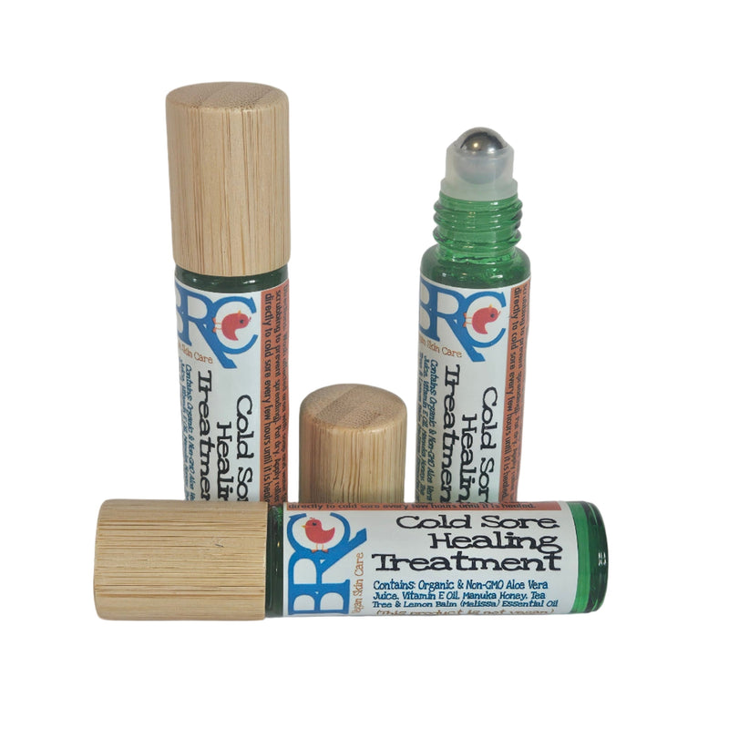 By Robin Creations Cold Sore Treatment Roll-on cold care White Smoke 3 Bottles