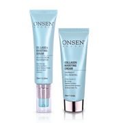 Onsen Secret Collagen Boosting Duo Skin Care Sets Black 25ml Cream + 20ml Serum
