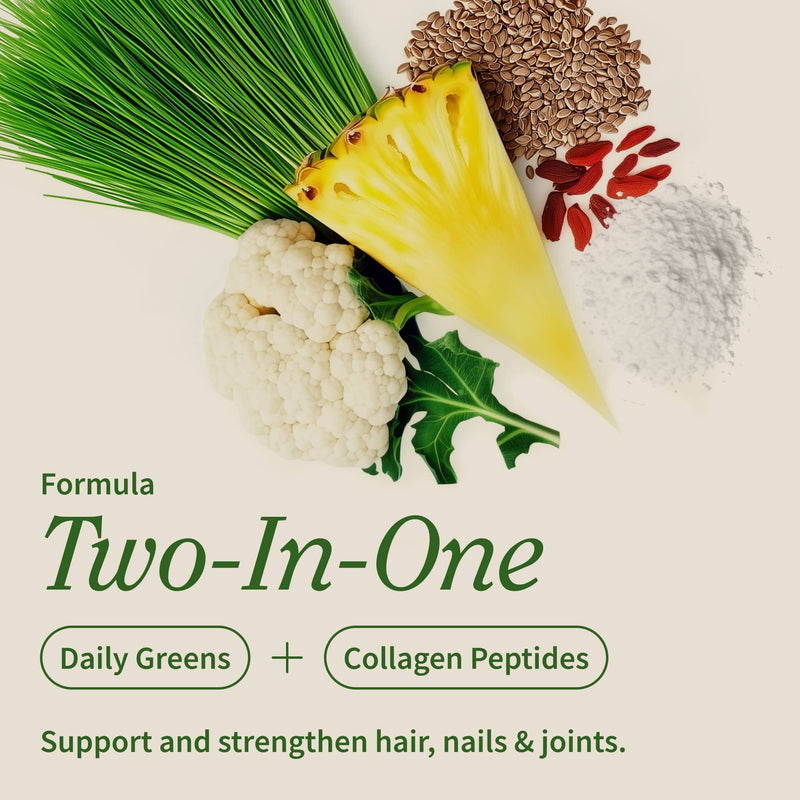 Snap Supplements Collagen & Greens Light Gray