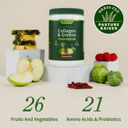 Snap Supplements Collagen & Greens Light Gray