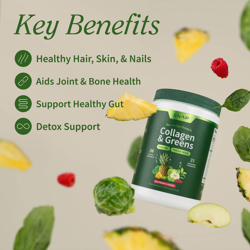 Snap Supplements Collagen & Greens Gray