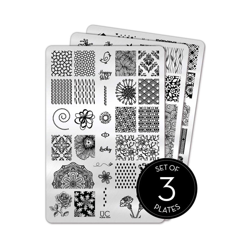 UberChic Beauty Collection 10 Stamping Plate Black