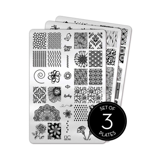 UberChic Beauty Collection 10 Stamping Plate Black