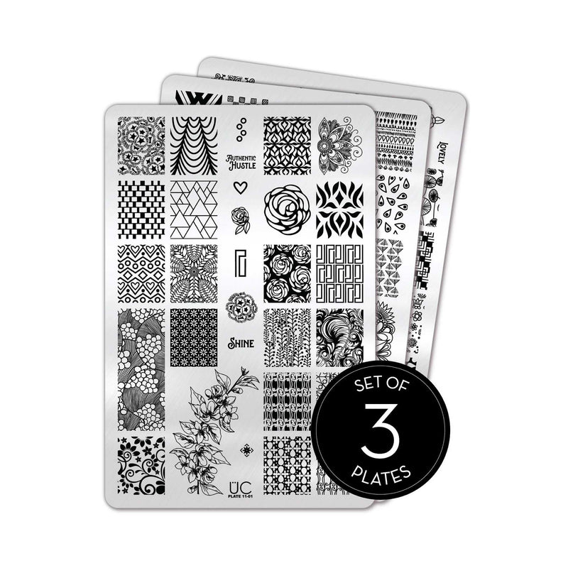 UberChic Beauty Collection 11 Stamping Plate Black