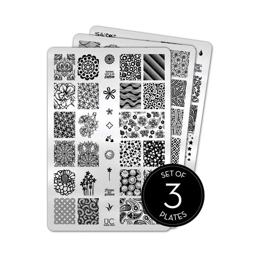 UberChic Beauty Collection 12 Stamping Plate Light Gray