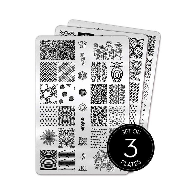 UberChic Beauty Collection 13 Stamping Plate Black
