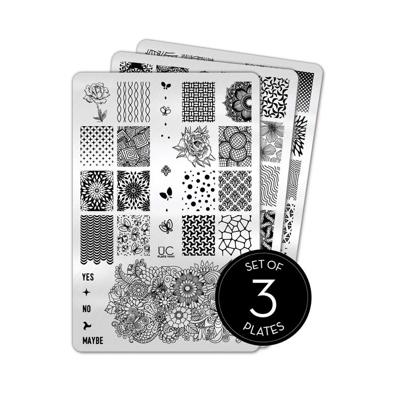 UberChic Beauty Collection 14 Stamping Plate Light Gray