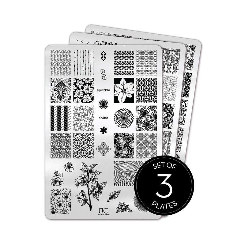 UberChic Beauty Collection 16 Stamping Plate Black
