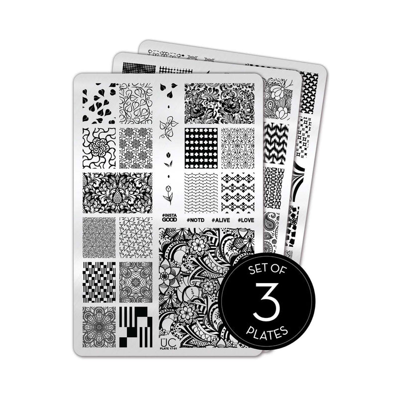 UberChic Beauty Collection 17 Stamping Plate Light Gray