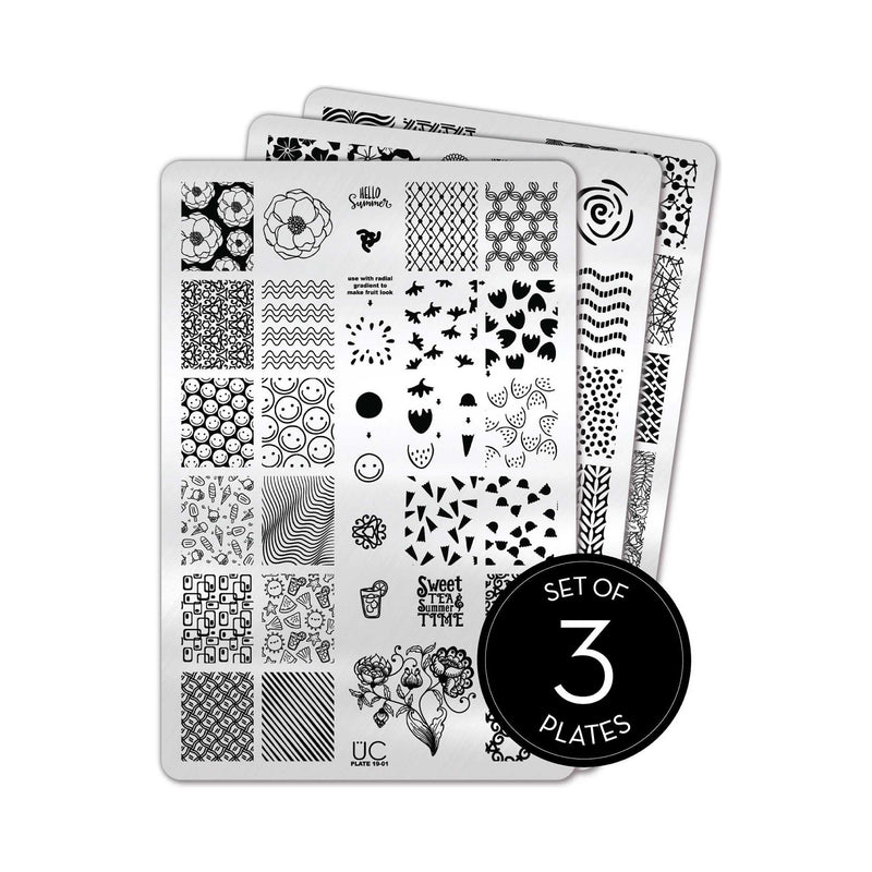 UberChic Beauty Collection 19 Stamping Plate Black