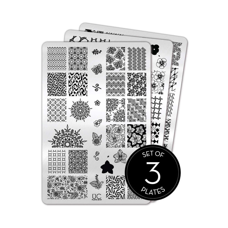 UberChic Beauty Collection 20 Stamping Plate Black