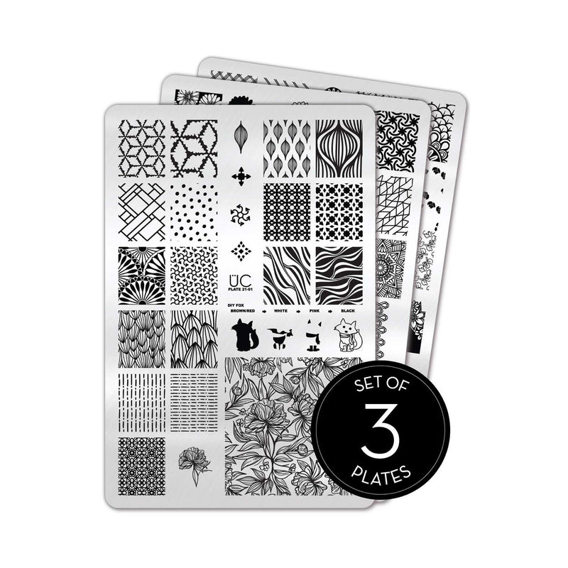 UberChic Beauty Collection 21 Stamping Plate Light Gray