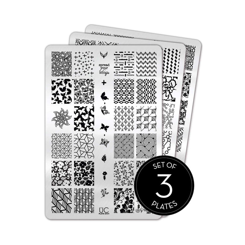 UberChic Beauty Collection 24 Stamping Plate Black