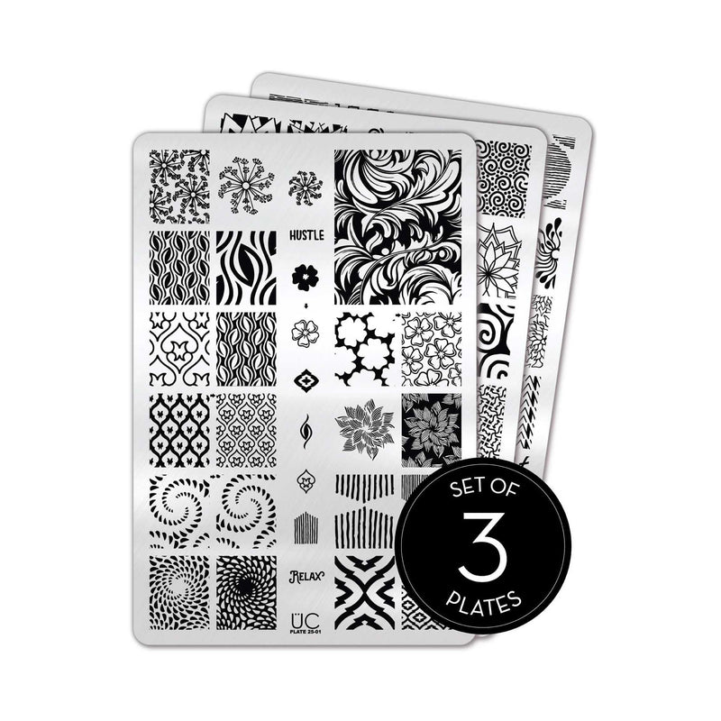 UberChic Beauty Collection 25 Stamping Plate Light Gray