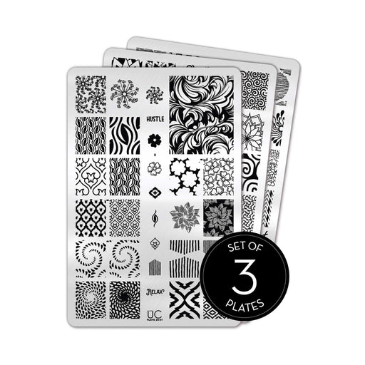 UberChic Beauty Collection 25 Stamping Plate Light Gray