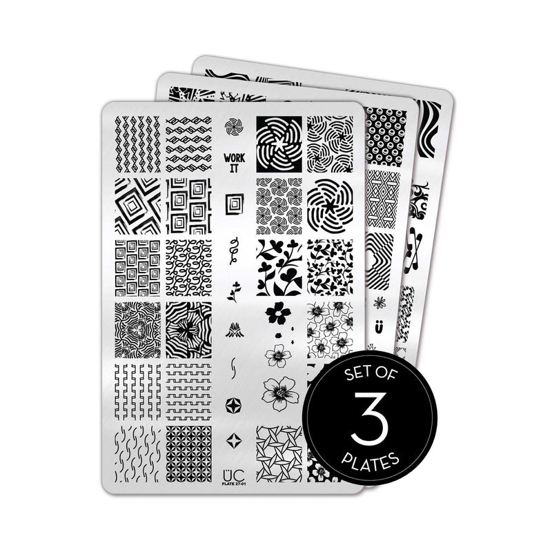 UberChic Beauty Collection 27 Stamping Plate Black