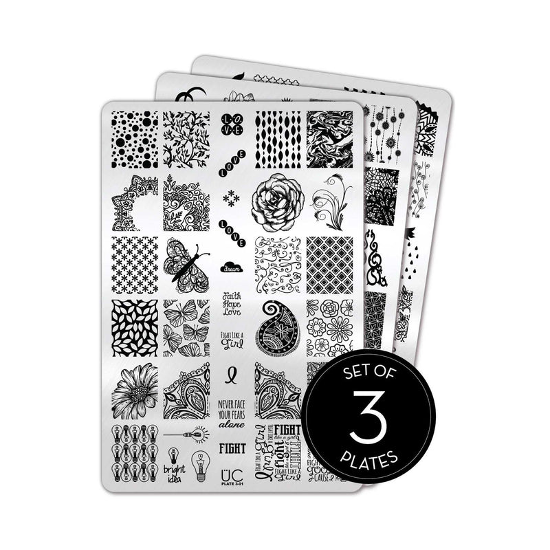 UberChic Beauty Collection 03 Stamping Plate Black