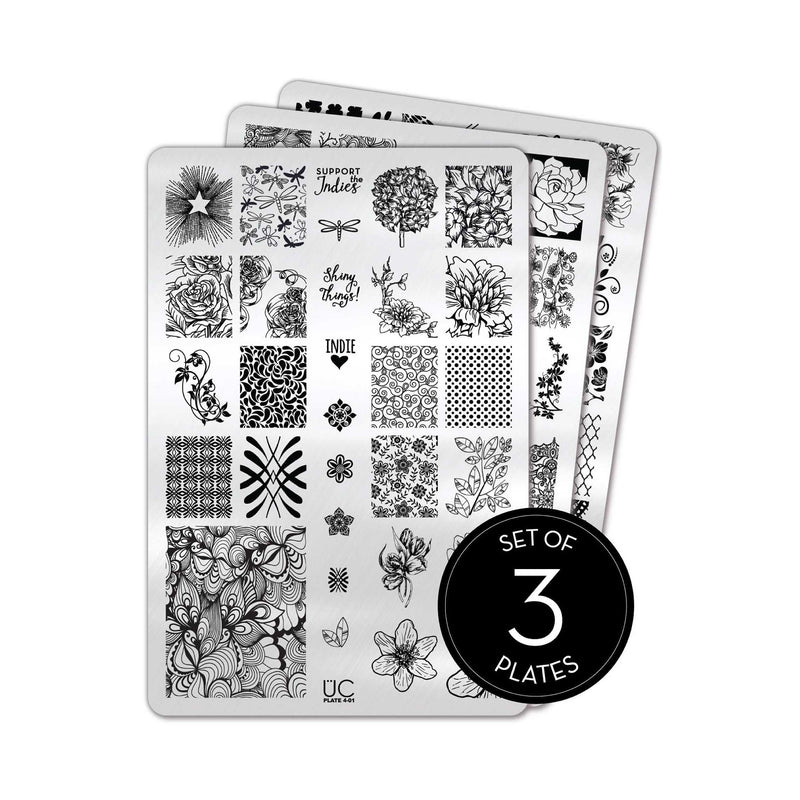 UberChic Beauty Collection 04 Stamping Plate Black