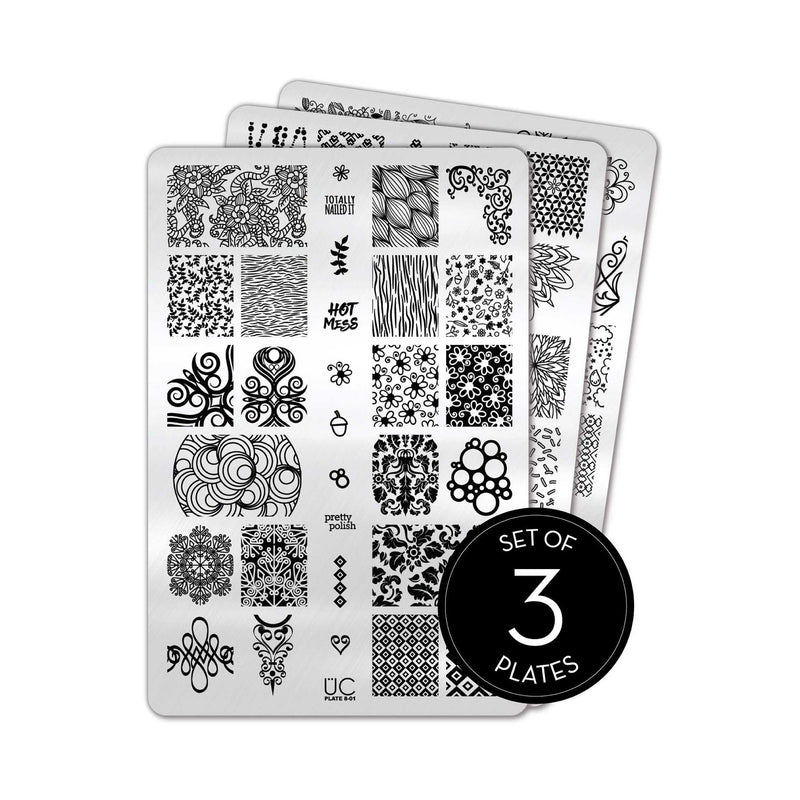 UberChic Beauty Collection 08 Stamping Plate Black