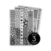UberChic Beauty Just for CLAWS Collection-01 Stamping Plate Black