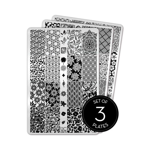 UberChic Beauty Just for CLAWS Collection-01 Stamping Plate Black