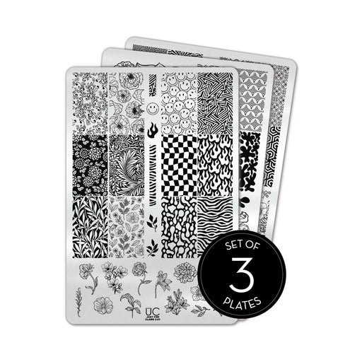 UberChic Beauty Just for CLAWS Collection-02 Stamping Plate Light Gray