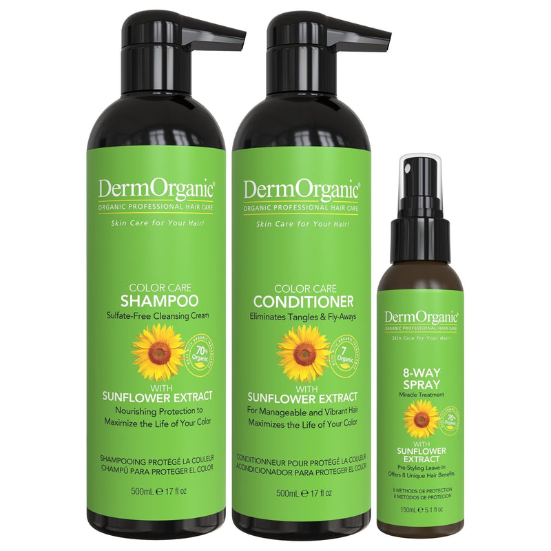 DermOrganic Official Shop Color Care Trio - FREE Gift included Yellow Green