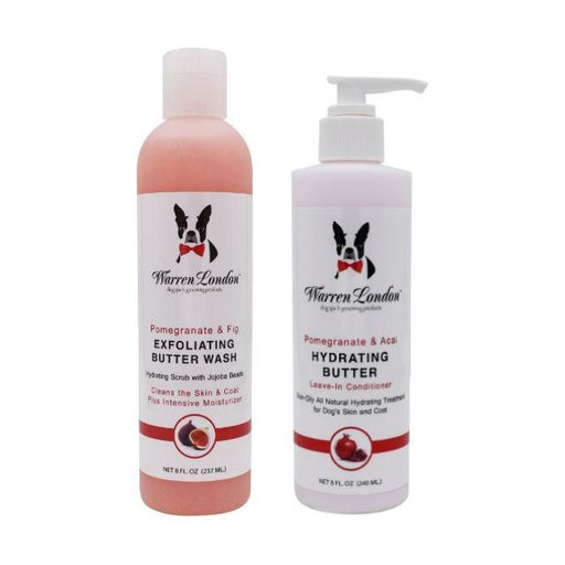 Warren London Butter Combo Skin & Coat Pack Spa Product White Smoke Butter(Pomegranate & Acai) + Wash (Pomegranate & Fig),Butter (Guava & Mango) + Wash (Milk & Honey)