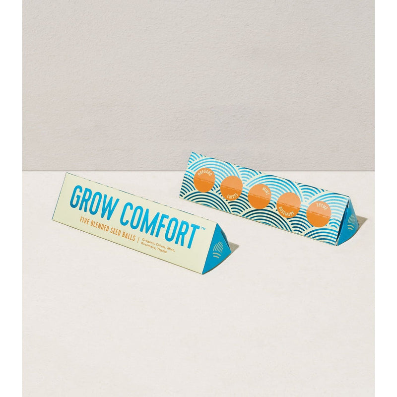 Modern Sprout Bright Side Seed Balls Playful Planting Light Gray Grow Peace,Grow Comfort,Grow Love