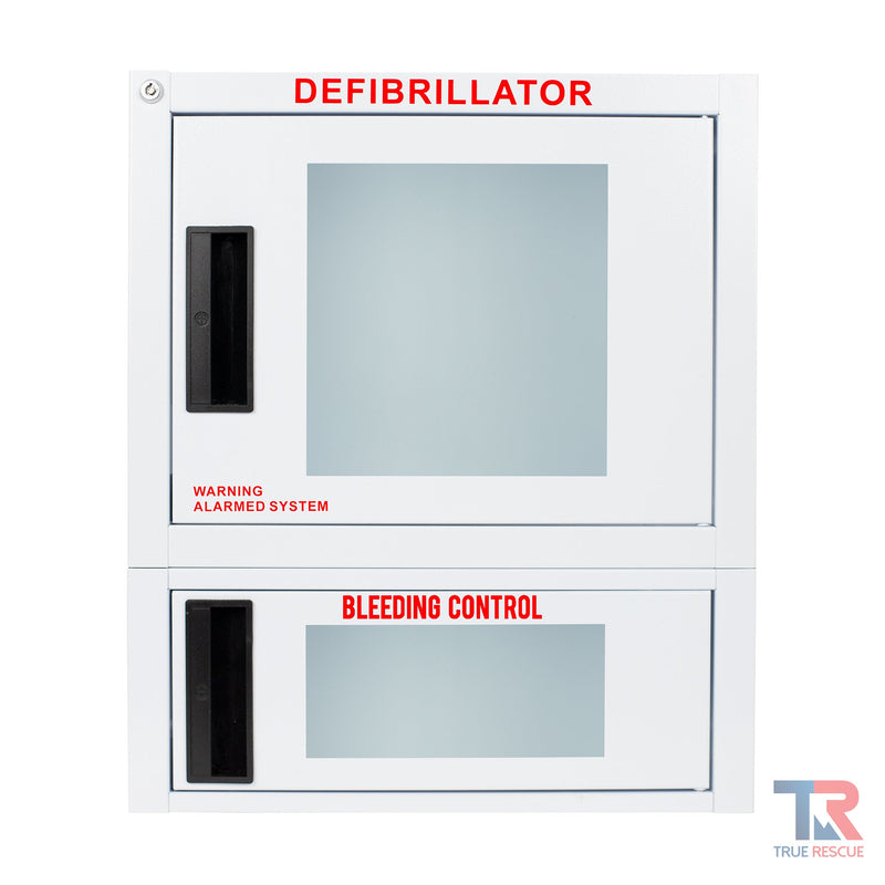 True Rescue Kit Cabinet Cabinet Light Gray Small / Non-Alarmed,Small / Alarmed,Small / Alarmed & Strobed,Large / Non-Alarmed,Large / Alarmed,Large / Alarmed & Strobed
