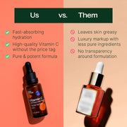 Plant Therapy Vitamin C with Hyaluronic Acid Facial Serum Hair & Skin Care Salmon 1 oz,4 oz