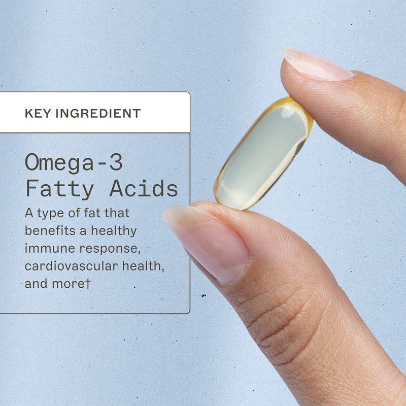 AMMD Complete Omega-3 Softgels Supplement Light Steel Blue