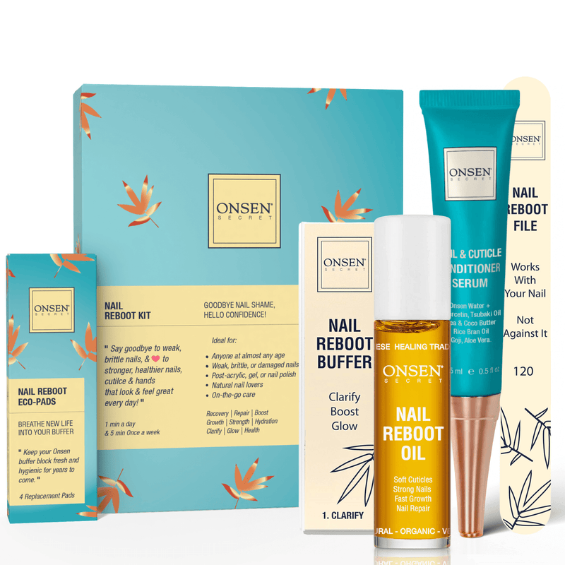 Onsen Secret Complete Nail Reboot Kit Nail Kit White Smoke Nail Reboot Kit