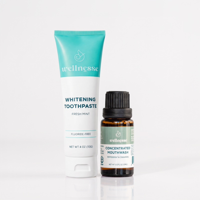 Wellnesse Toothpaste + Concentrated Mouthwash Set bundle Lavender