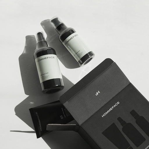 HommeFace HommeFace Daily Skincare Trio 17.74 oz Skincare Set Light Gray