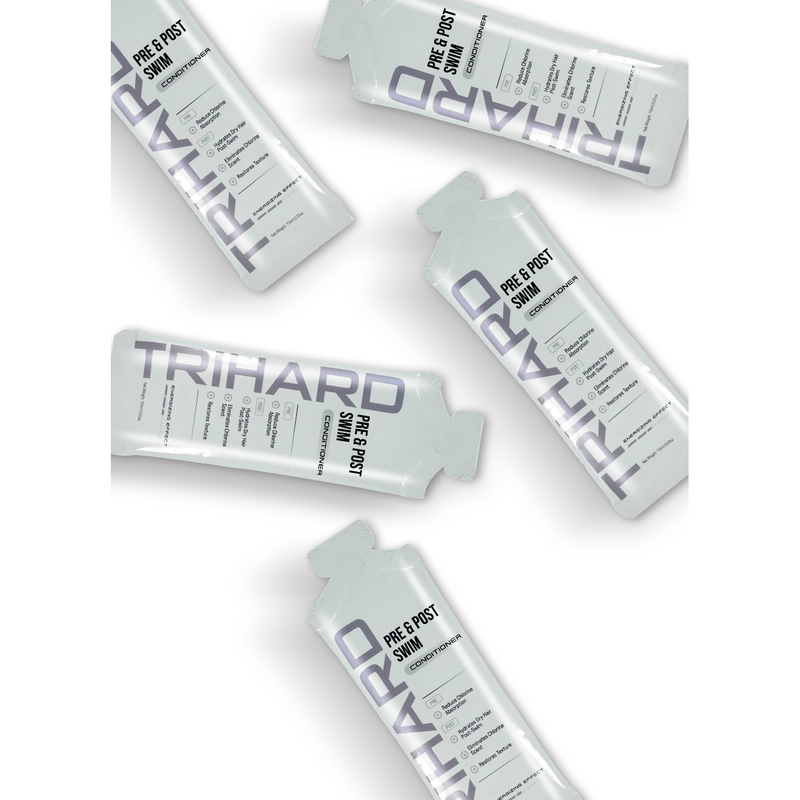 TRIHARD Travel Kit  - Pre & Post Swim Conditioner Pool Kit White Smoke Pool Kit