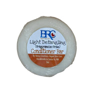 By Robin Creations Light Detangling Natural Hair Conditioner Bar Conditioners White Smoke Fragrance-Free (Unscented) / 1 Refill Bar (No Tins and No Trays)