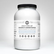 Rustic Strength Coconut Conditioner | Mama + Baby Safe Conditioner White Smoke Gallon Jar Glass