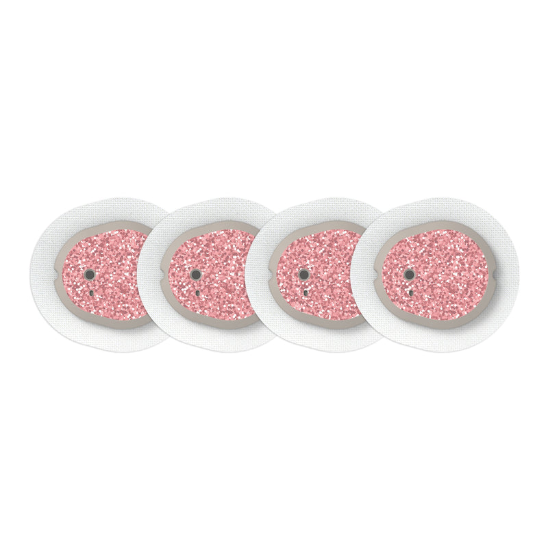 Peelz Confetti Sticker Designed for the DEXCOM G7 and Stelo Transmitter Peelz/Stickers White Smoke 4-pack (Set of 4 Stickers)