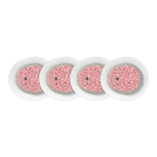 Peelz Confetti Sticker Designed for the DEXCOM G7 and Stelo Transmitter Peelz/Stickers White Smoke 4-pack (Set of 4 Stickers)