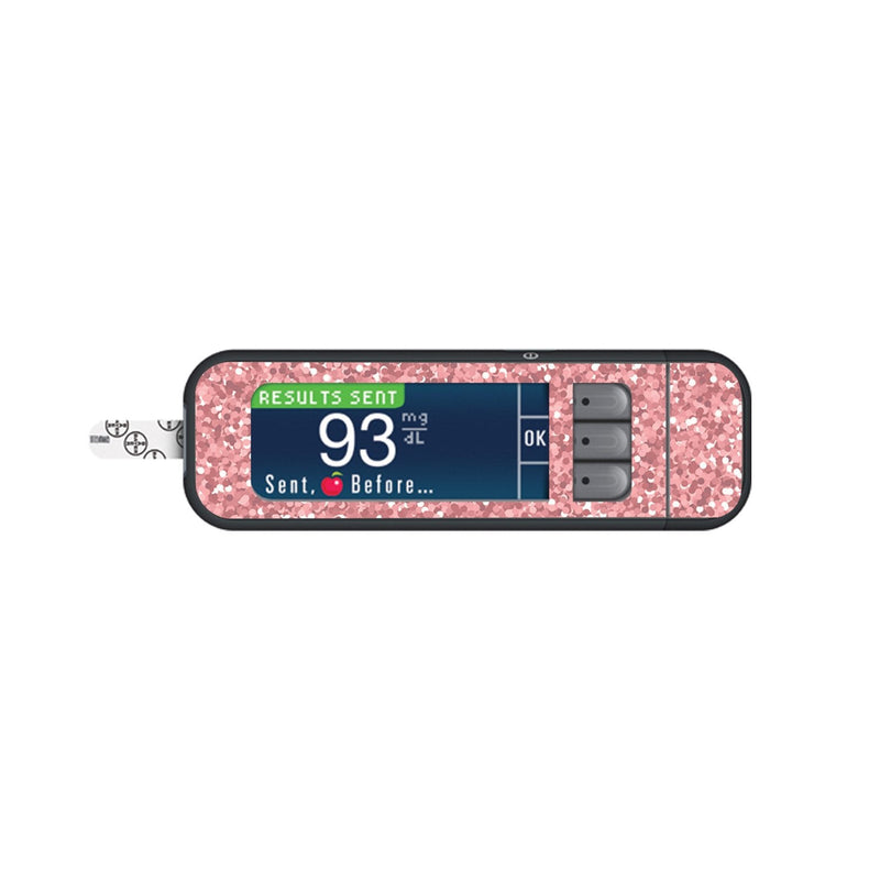 Peelz Confetti Sticker for Bayer Contour Next Glucometer Peelz/Stickers White Smoke