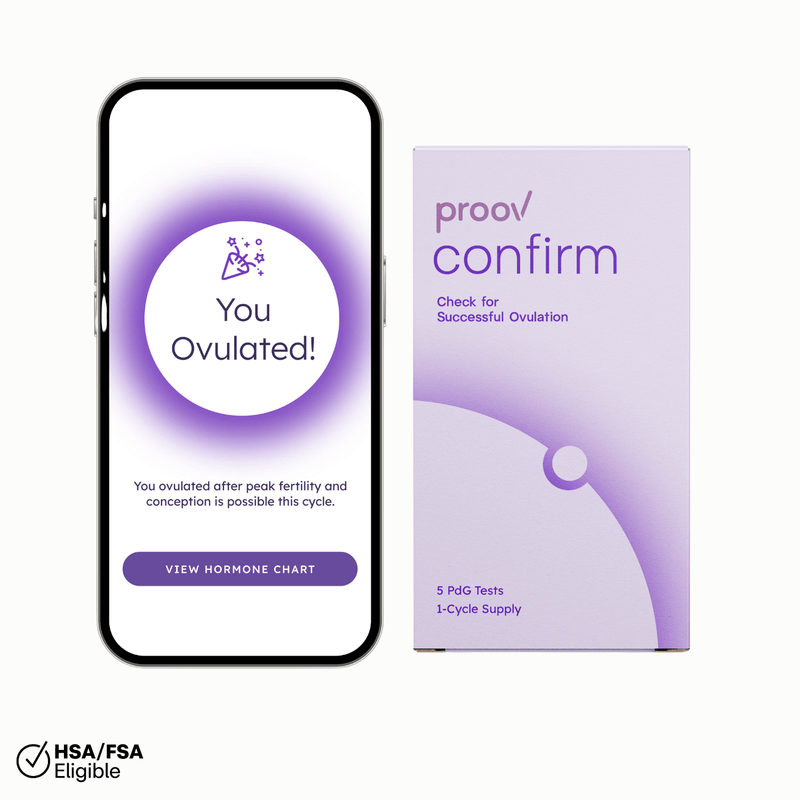 Proov Confirm Ovulation PdG Test Kit progesterone > progesterone test > fertility test White Smoke 1 Cycle Pack,2 Pack - $25.00  Per Kit,3 Pack - $21.66  Per Kit