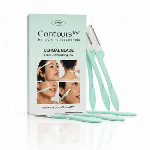 Contours Rx Dermal Blades Facial Dermaplaning Tool White Smoke