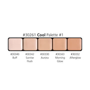 Graftobian Make-Up Company Glamour Crème™ Ultra HD Foundation Palettes Tan Warm #1,Warm #2,Warm #3,Neutral #1,Neutral #2,Neutral #3,Cool #1,Cool #2,Ultra-Lights