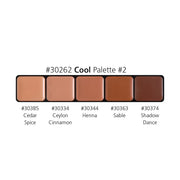 Graftobian Make-Up Company Glamour Crème™ Ultra HD Foundation Palettes Sienna Warm #1,Warm #2,Warm #3,Neutral #1,Neutral #2,Neutral #3,Cool #1,Cool #2,Ultra-Lights
