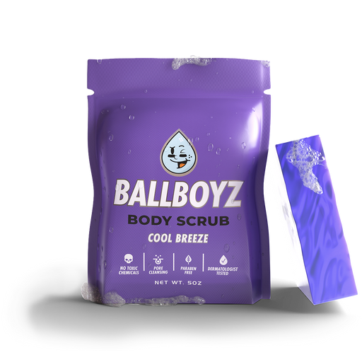 BALLBOYZ Cool Breeze Body Scrub (Severe Acne) Black