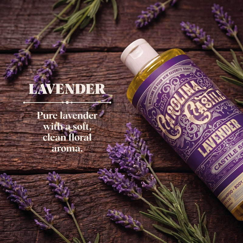 Carolina Castile Soap Lavender Castile Soap Dark Olive Green 32 oz,1 Gallon