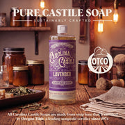 Carolina Castile Soap Lavender Castile Soap Rosy Brown 32 oz,1 Gallon