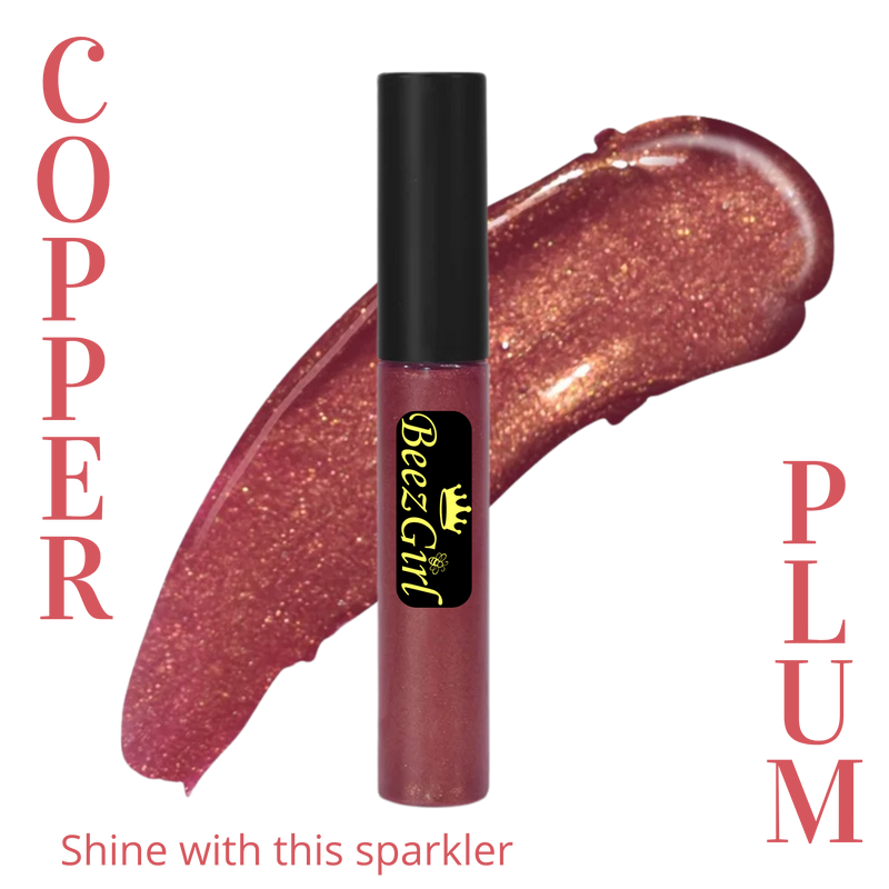 Honey Bee BeezGirl Essential Lipgloss Beauty Black Copper Plum