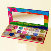 Rude Cosmetics United Shades of Glitter -  21 Pressed Glitter Eyeshadow Palette Eyeshadow Palette Seashell United Shades of Glitter